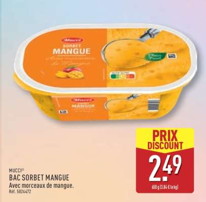 BAC SORBET MANGUE