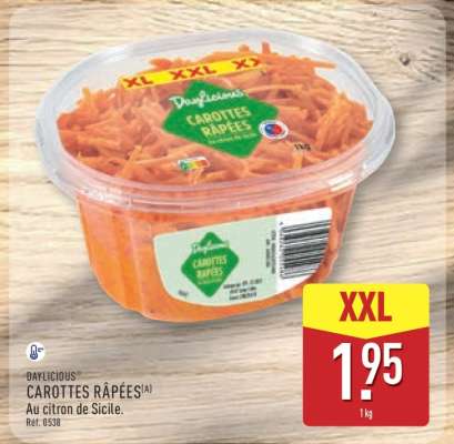 DAYLICIOUS CAROTTES RÂPÉES