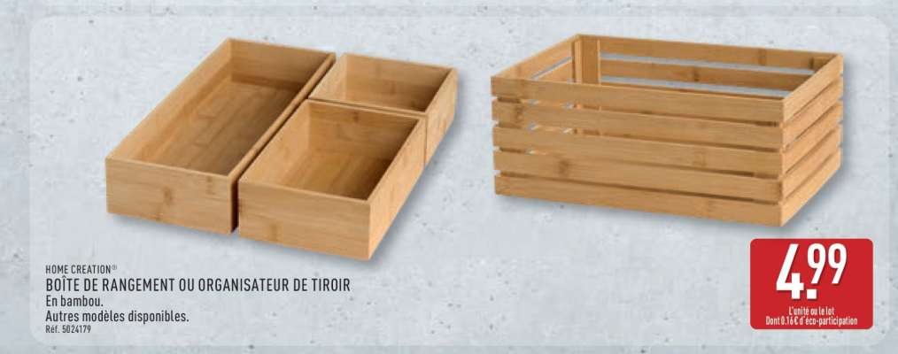 BOÎTE DE RANGEMENT OU ORGANISATEUR DE TIROIR