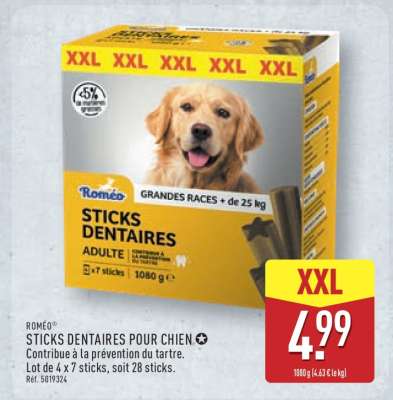 ROMÉO STICKS DENTAIRES POUR CHIEN