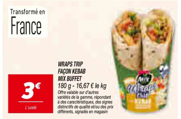 WRAPS TRIP FAÇON KEBAB MIX BUFFET
