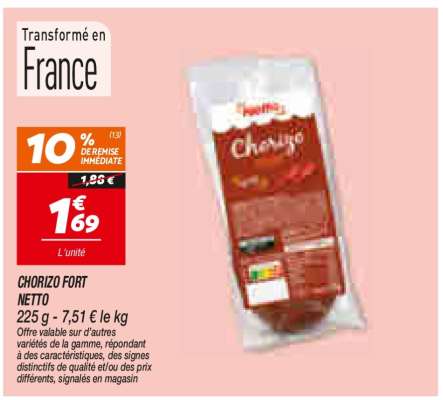 CHORIZO FORT NETTO
