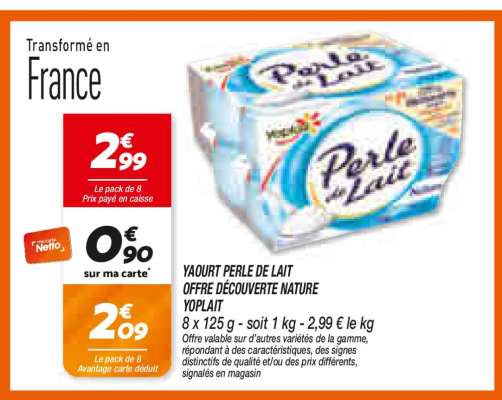 Yaourt Perle de Lait
