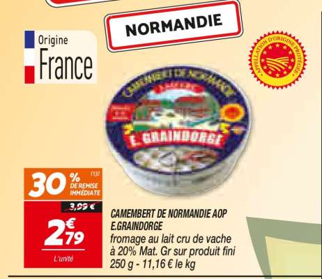 Camembert de Normandie AOP E. Graindorge