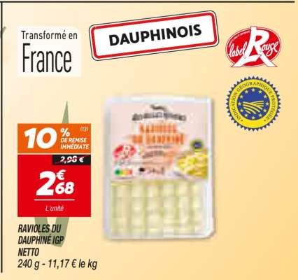 RAVIOLES DU DAUPHINÉ IGP