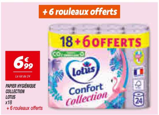 PAPIER HYGIÉNIQUE COLLECTION LOTUS