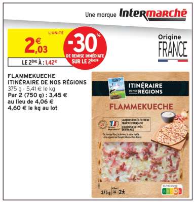 FLAMMEKUECHE ITINÉRAIRE DE NOS RÉGIONS