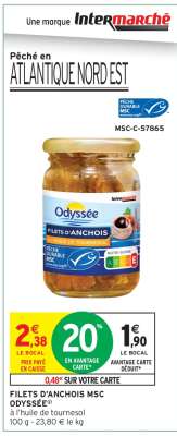 FILETS D'ANCHOIS MSC ODYSSÉE