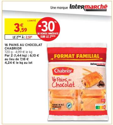 16 PAINS AU CHOCOLAT CHABRIOR