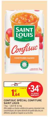 CONFISUC SPÉCIAL CONFITURE SAINT LOUIS