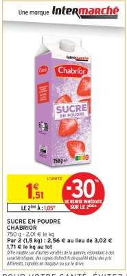 SUCRE EN POUDRE CHABRIOR