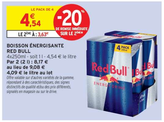 Boisson énergisante 'Red Bull'