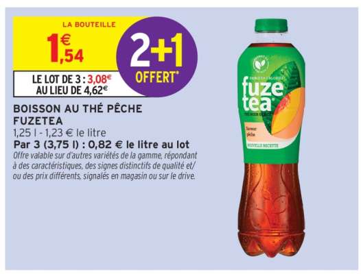 BOISSON AU THÉ PÊCHE FUZETEA