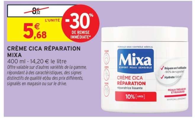 CRÈME CICA RÉPARATION MIXA