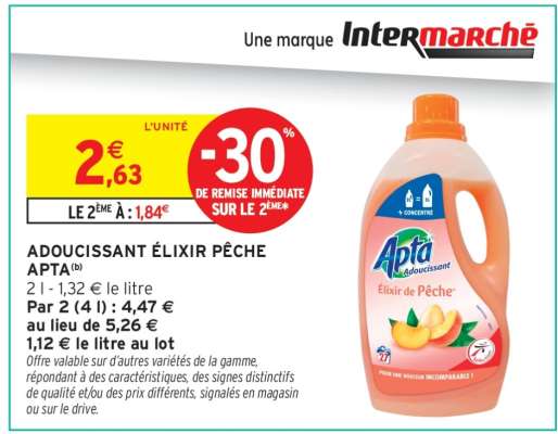ADOUCISSANT ÉLIXIR PÊCHE APTA