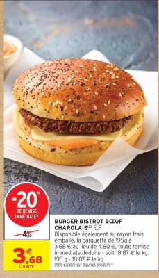 BURGER BISTROT BŒUF CHAROLAIS