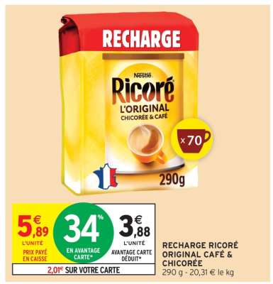 RECHARGE RICORÉ ORIGINAL CAFÉ & CHICORÉE