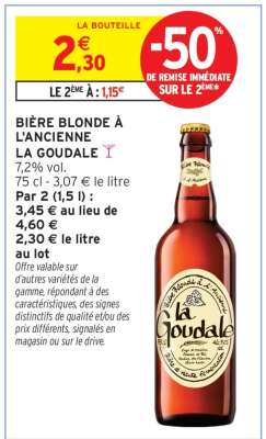 Bière Blonde à l'Ancienne 'La Goudale'
