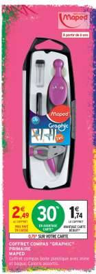 COFFRET COMPAS "GRAPHIC" PRIMAIRE