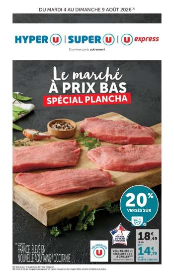 Catalogue Magasins U - 04/08/2026 - 09/08/2026.