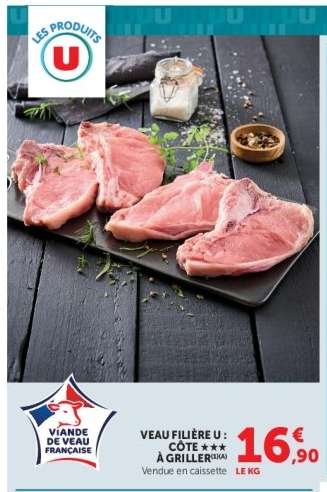 VEAU FILIERE U COTE A GRILLER