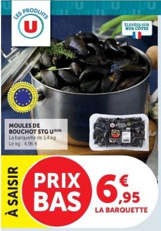 Moules de bouchot STG