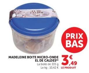 MADELEINE BOITE MICRO-ONDE EL DE CALDES