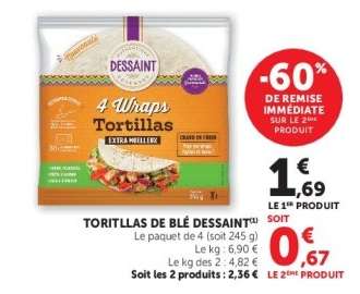 Tortillas de blé Dessaint
