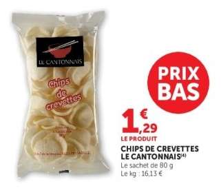 Chips de Crevettes 'Le Cantonnais'