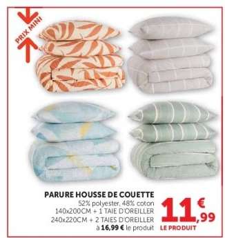 Parure housse de couette