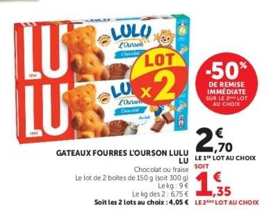 GATEAUX FOURRES L'OURSON LULU
