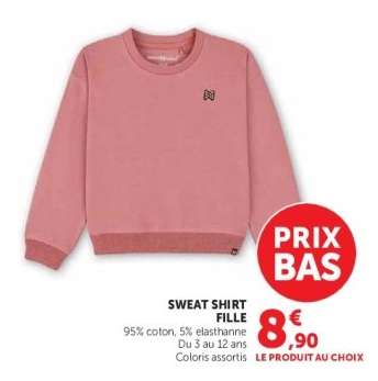 SWEAT SHIRT FILLE