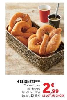 4 beignets