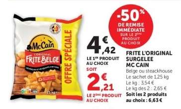 FRITE L'ORIGINAL SURGELEE MC CAIN