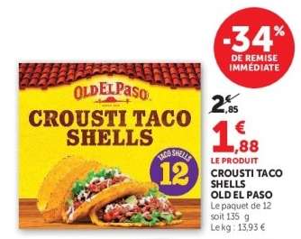 Crousti taco shells OLD EL PASO