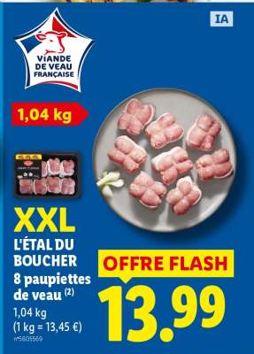 8 paupiettes de veau