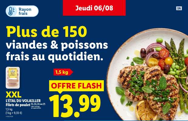 XXL L'ÉTAL DU VOLAILLER Filets de poulet
