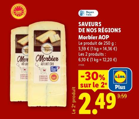SAVEURS DE NOS RÉGIONS Morbier AOP