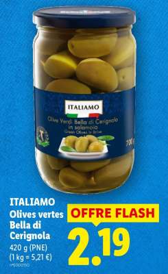 ITALIAMO Olives vertes Bella di Cerignola