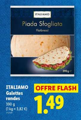 ITALIAMO Galettes rondes