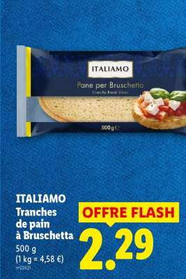 ITALIAMO Tranches de pain à Bruschetta