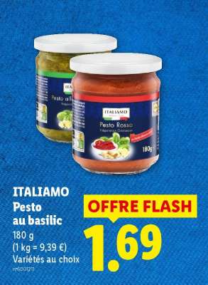 ITALIAMO Pesto au basilic