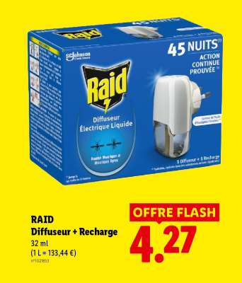 RAID Diffuseur + Recharge