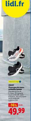 CRIVIT Chaussures de course carbonlite homme