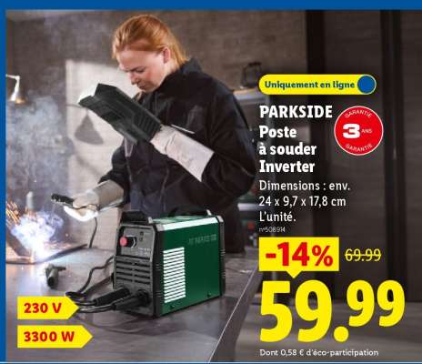 PARKSIDE Poste à souder Inverter