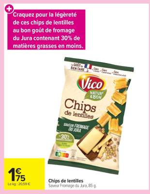 Chips de lentilles