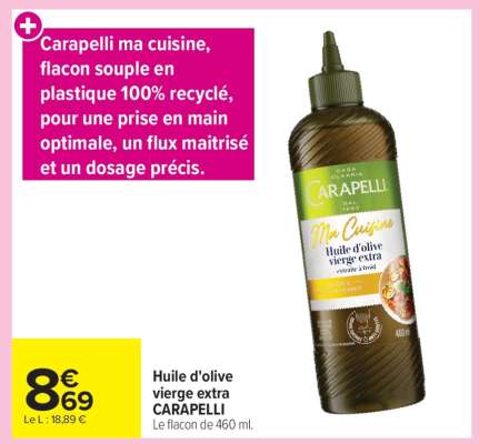 HUILE D'OLIVE VIERGE EXTRA "CARAPELLI"