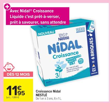 Croissance Nidal NESTLÉ