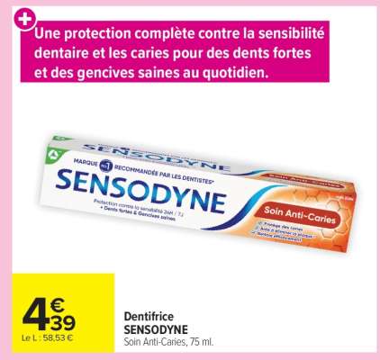 Dentifrice Sensodyne