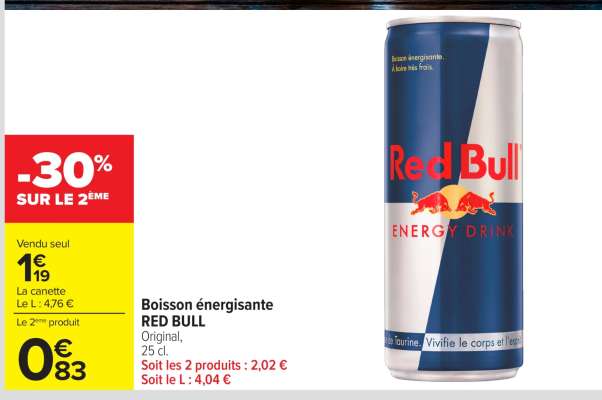 Boisson énergisante 'Red Bull'